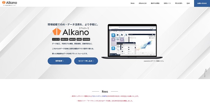 Alkano公式HP